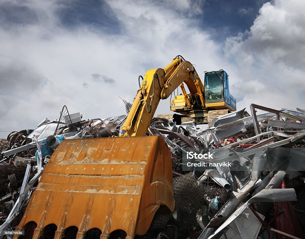 Heavy equipment handling scrap